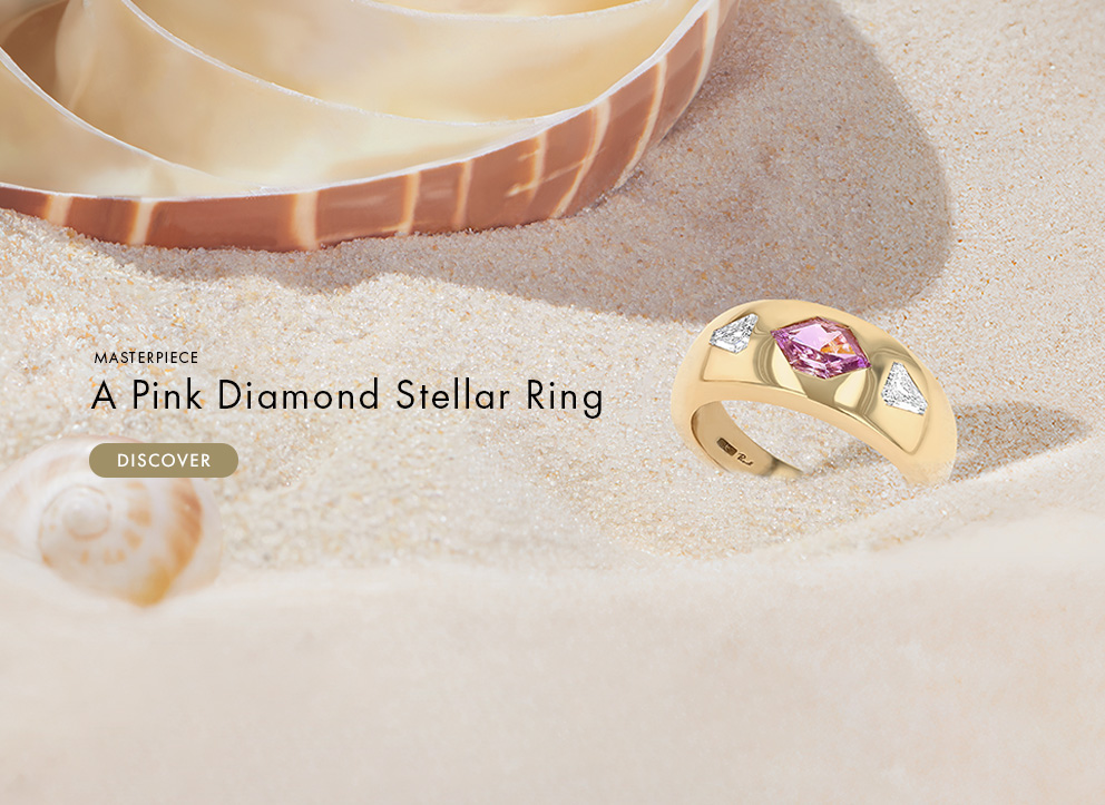A Pink Diamond Stellar Ring